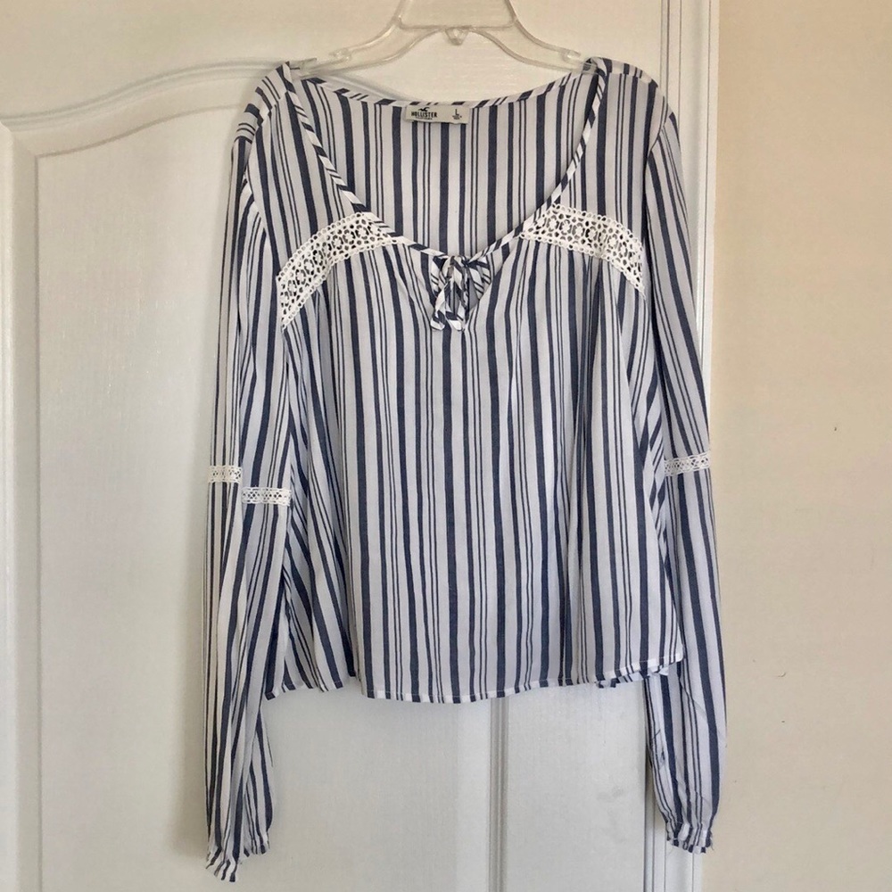 Bohemian Hollister Peasant Blouse